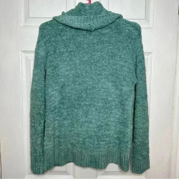 Northern Reflections Cowl Neck Sweater Greenish-Blue  Size Small - Picture 10 of 16